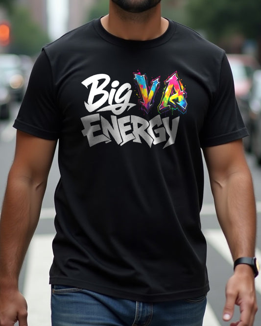 Big VA Energy Graffiti tee — lifestyle