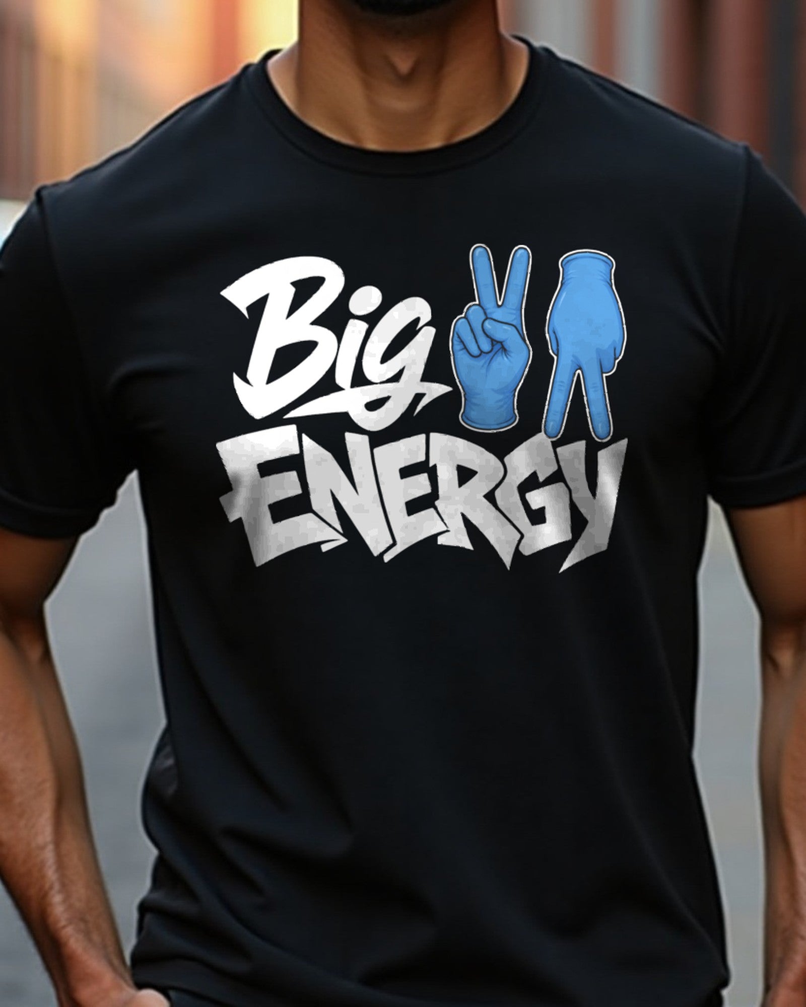 Big VA Energy Hands tee — lifestyle