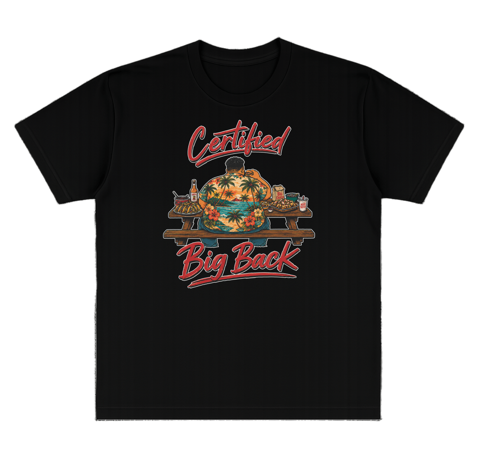 Certified Big Back tee on white background