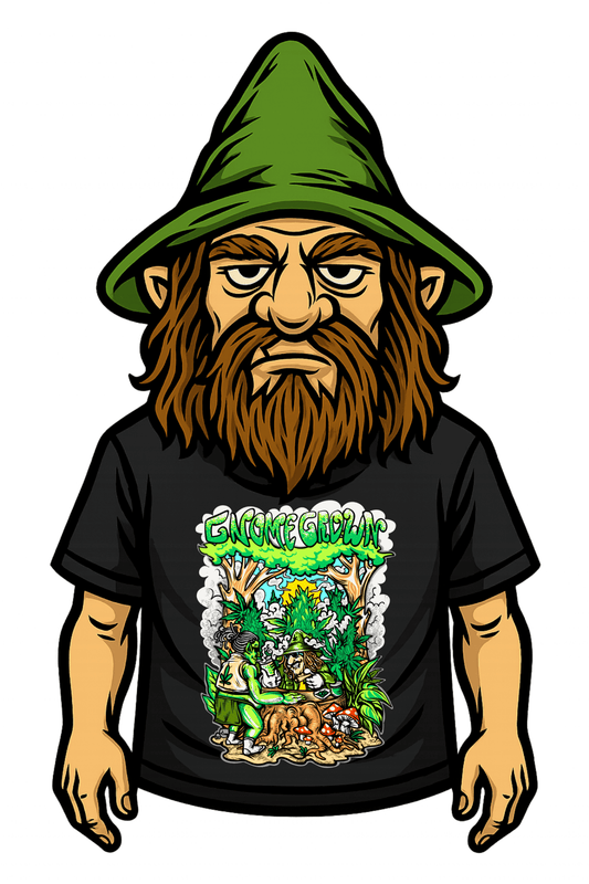 Gnome Grown tee on white