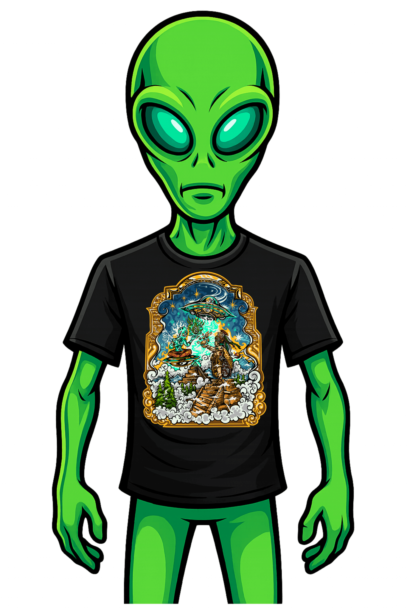 The Sacred Swap tee on white
