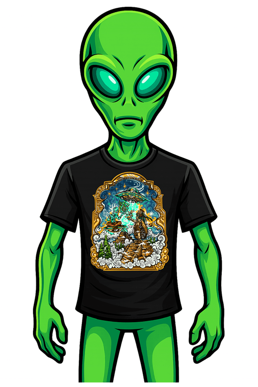 The Sacred Swap tee on white