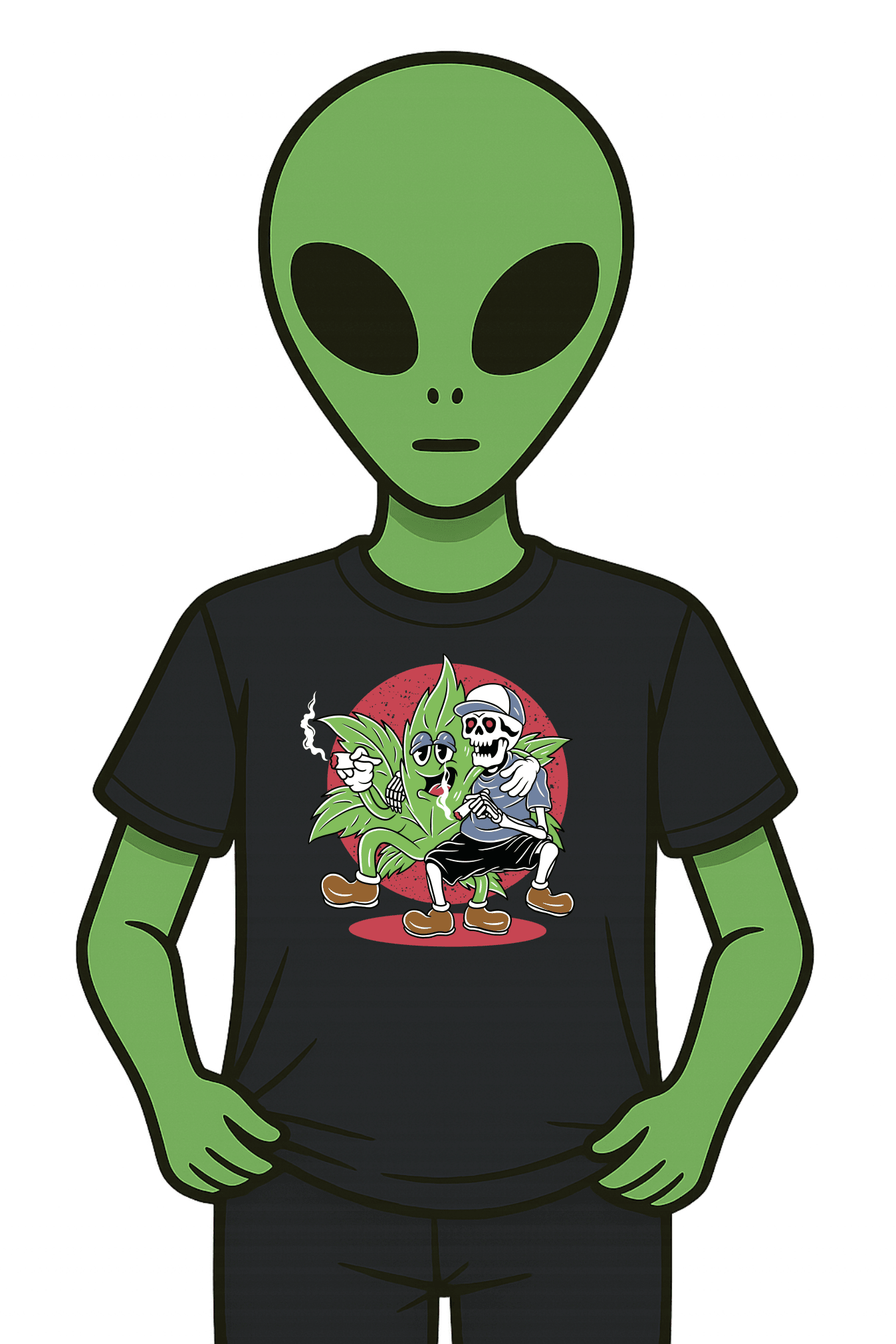 Stoned to the Bone tee on white
